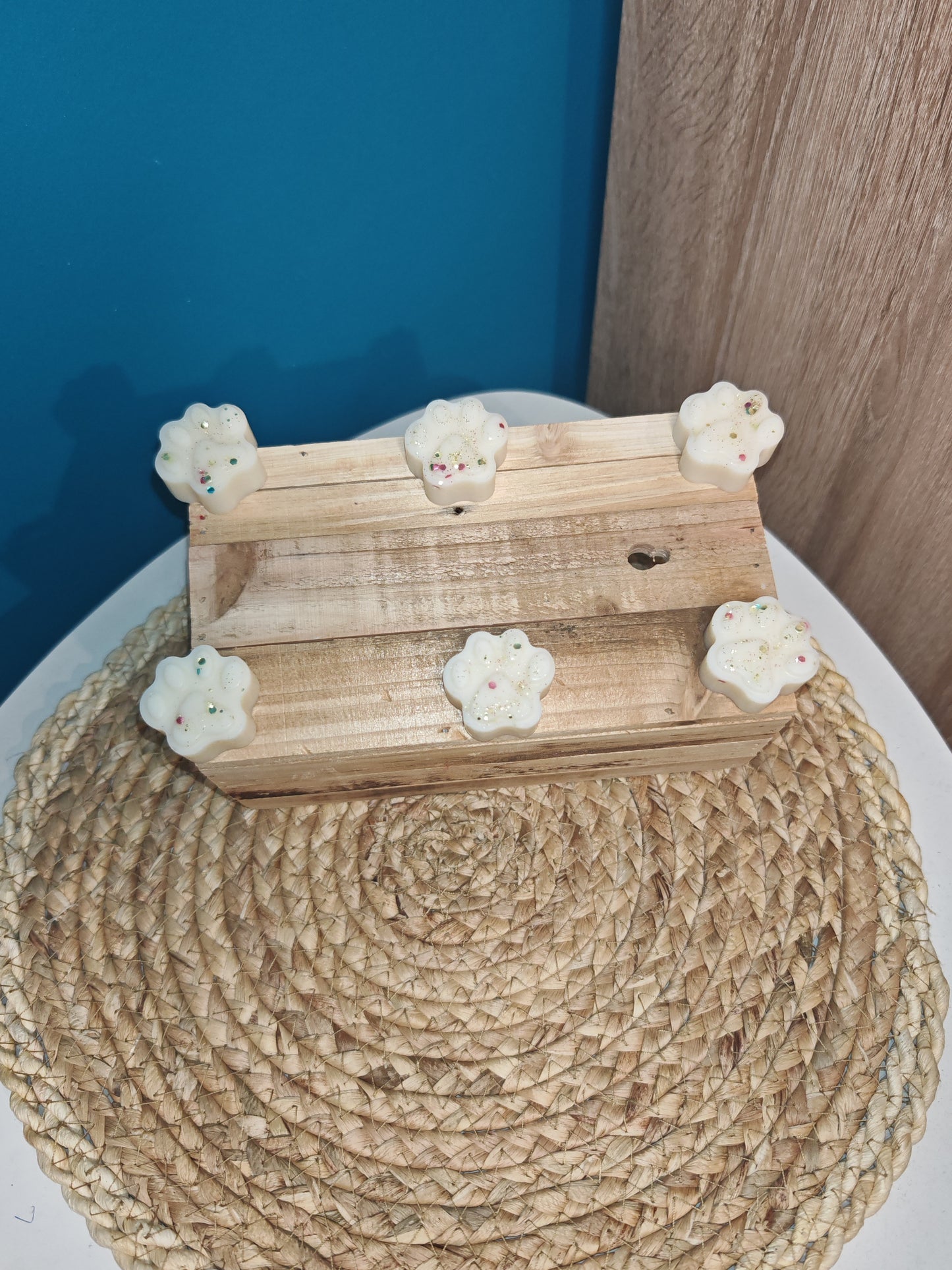 Fondant patte de chien "noix de coco"