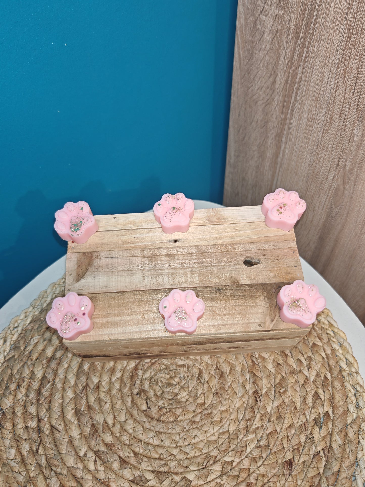 Fondant patte de chien "bubblegum"