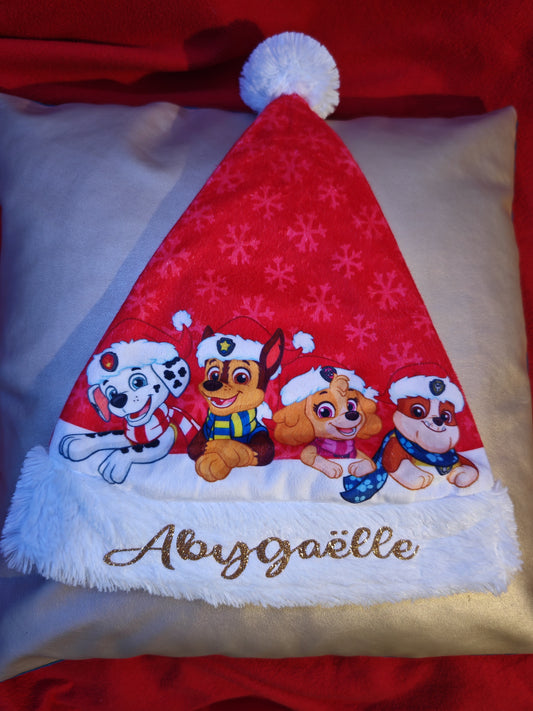 Bonnet de noël pat patrouille