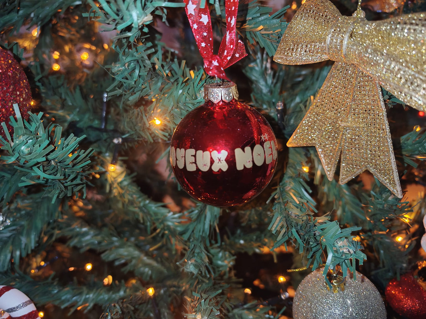 Boule de noël personnalisée