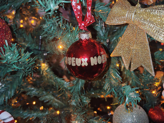 Boule de noël personnalisée